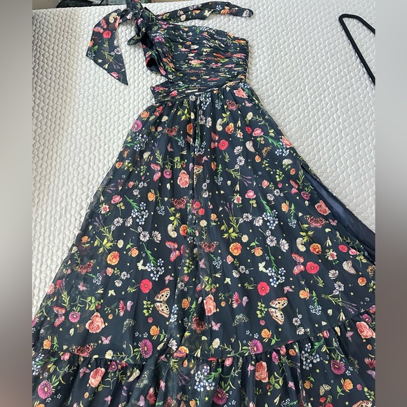 Ieena for Mac Duggal Floral One-Shoulder Maxi Dress - Picture 2 of 9